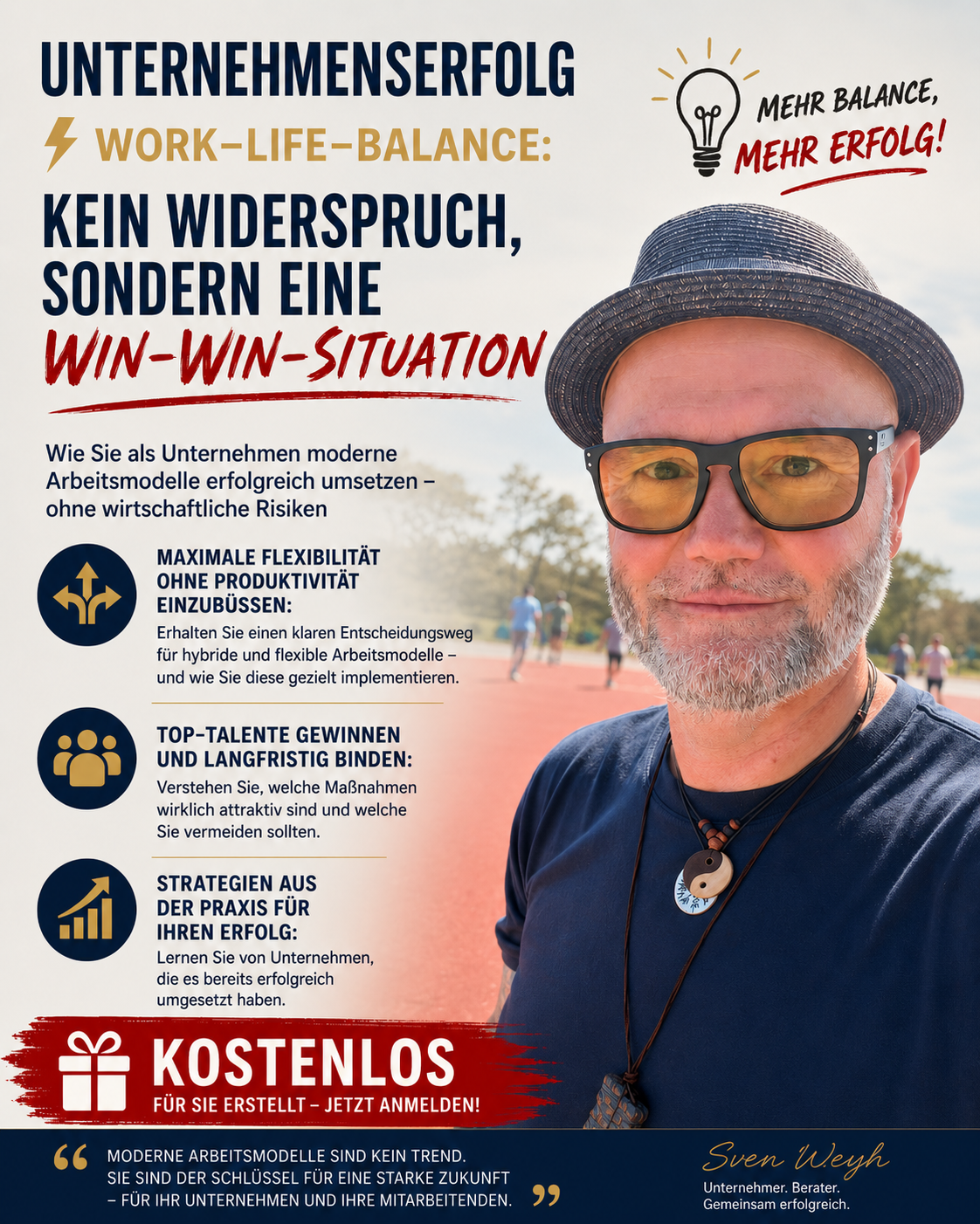 Work Life Balance und Unternehmenserfolg gehören zusammen.